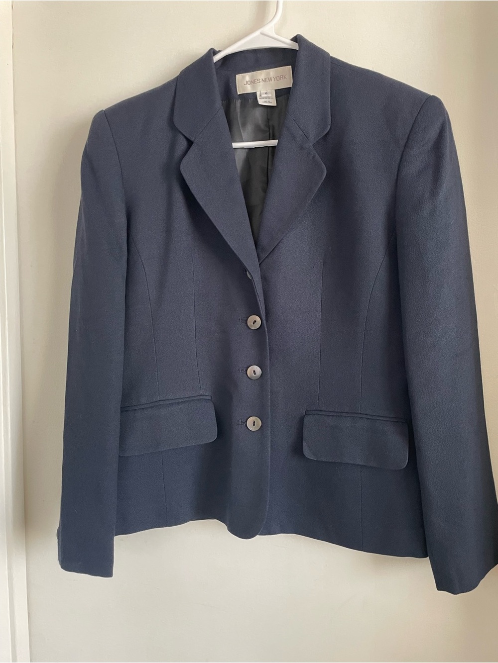 Jones New York Dark Navy Tailored Blazer
